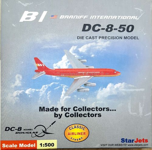 STARJETS Braniff International DC-8-51 1:500 - SJBNF086