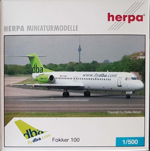 Herpa Wings Deutsche BA F.28-0100 1:500 - 509374
