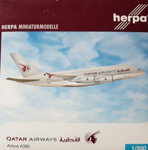 Herpa Wings Qatar Airways A380-861 1:500 - 514361