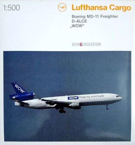 Herpa Wings Lufthansa Cargo MD-11F 1:500 - "WOW" - D-ALCE - 506045