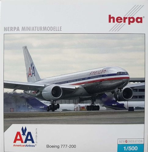 Herpa Wings American Airlines B 777-223ER 1:500 - 506663