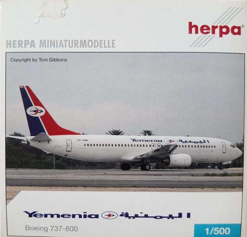 Herpa Wings Yemenia - Yemen Airways B 737-8Q8 1:500 - 514019