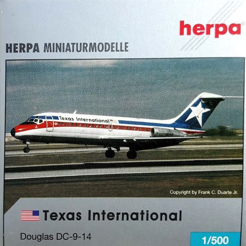 Herpa Wings Texas International DC-9-14 1:500 - 514415