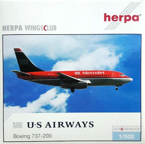 Herpa Wings US Airways Metrojet B 737-2B7A 1:500 - 505963