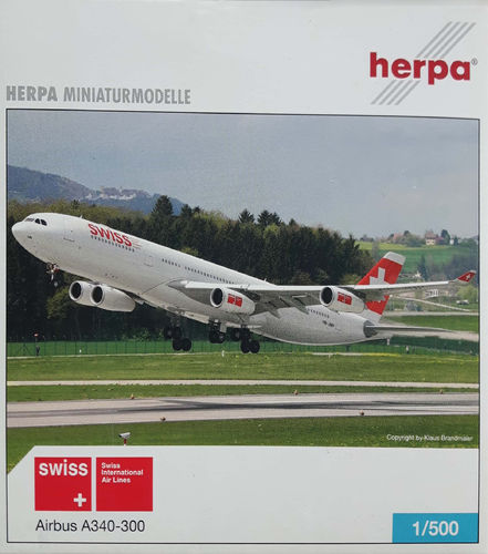Herpa Wings Swiss International Air Lines A340-313X 1:500 - 507493