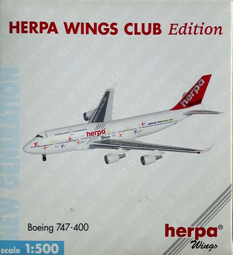 Herpa Wings Fantasy Herpa B 747-400 1:500 - 512404