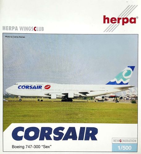 Herpa Wings Corsair B 747-312 1:500 - 504140 F-GSEX