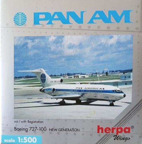 Herpa Wings Pan American World Airways B 727-021 1:500 - 512633