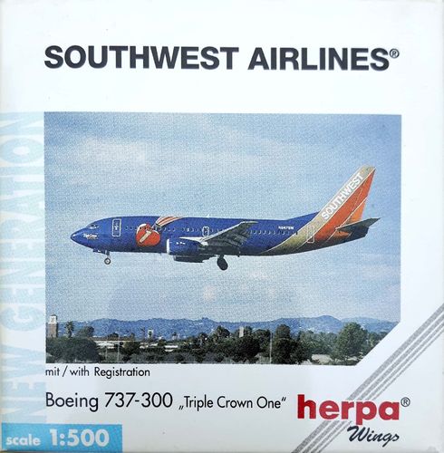 Herpa Wings Southwest Airlines B 737-3H4 TRIPLE CROWN ONE 1:500 - 512664