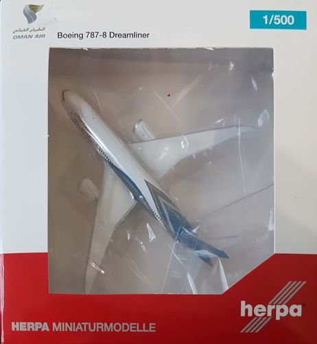 Herpa Wings Oman Air B 787-8 1:500 - 529044 - A4O-SA