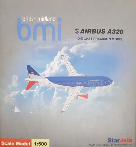 StarJets bmi British Midland A320-232 1:500 - SJBMI130