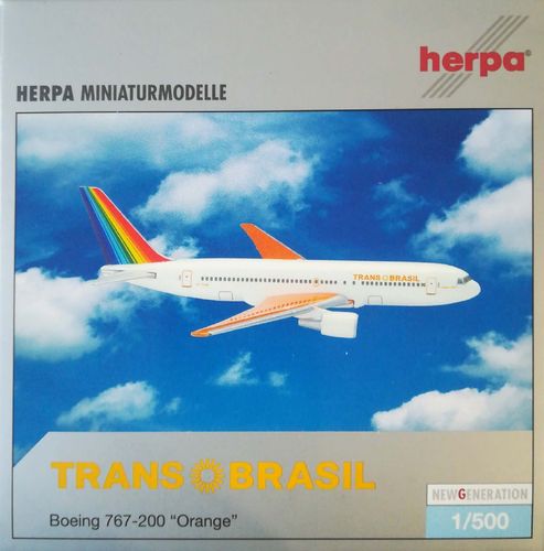 Herpa Wings TransBrasil B 767-2Q4 1:500 - 504355