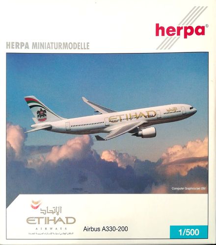 Herpa Wings Etihad Airways A330-223 1:500 - 514538