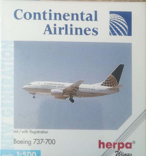 Herpa Wings Continental Airlines B 737-724 1:500 - 512466
