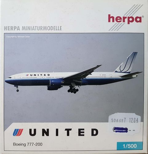 Herpa Wings United Airlines B 777-222 1:500 - 506687