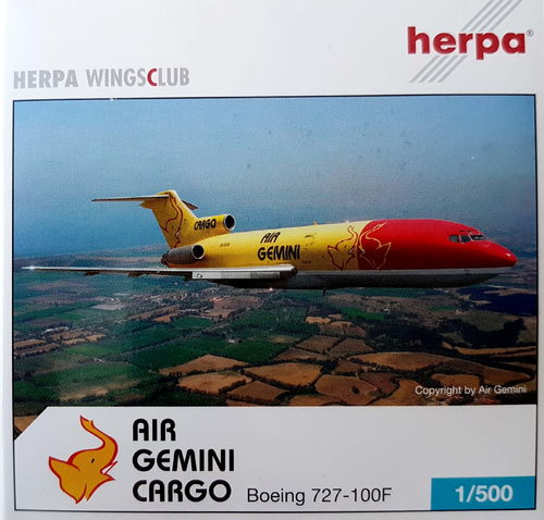 Herpa Wings Air Gemini B 727-173C 1:500 - 503198