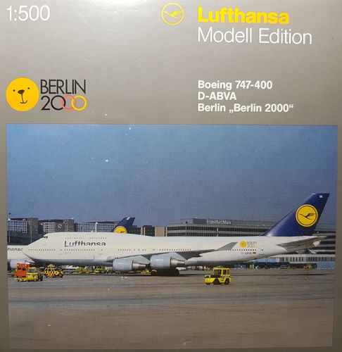Herpa Wings Lufthansa B 747-430 1:500 - D-ABVA "Berlin 2000" - 504102