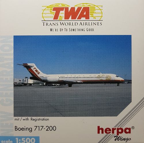 Herpa Wings Trans World Airlines B 717-231 1:500 - 512374