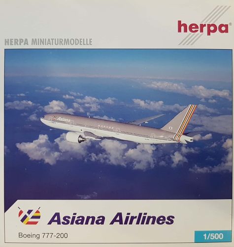 Herpa Wings Asiana Airlines B 777-28EER 1:500 - 506731
