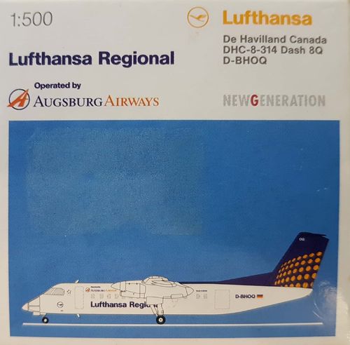 Herpa Wings Lufthansa Regional / Augsburg Airways DHC-8-300 1:500 - D-BHOQ - 510073