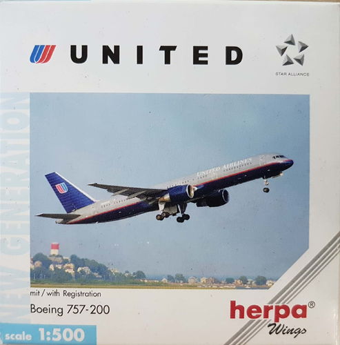 Herpa Wings United Airlines B 757-222 1:500 - 503891