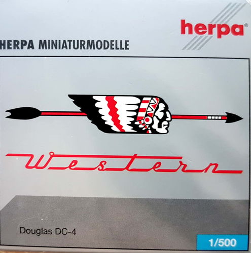 Herpa Wings Western Airlines DC-4-1009 1:500 - 514729