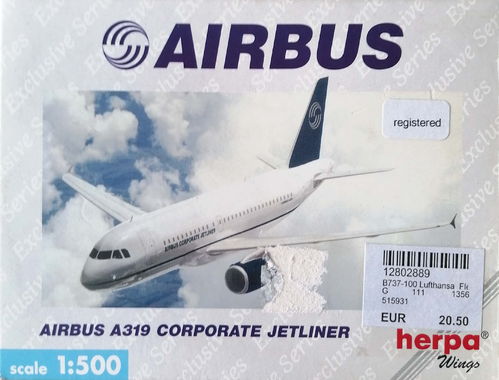 Herpa Wings Airbus Industries  A319-132CJ - F-WWIF - 508995