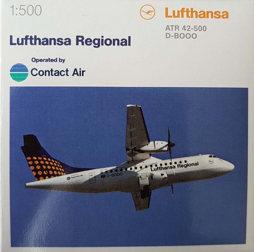 Herpa Wings Lufthansa Regional / Contact Air ATR-42-500 - D-BOOO - 1:500 - 516044