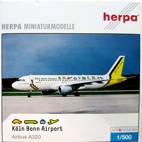 Herpa Wings Germanwings A320-211 SPIRIT OF COLOGNE-BONN 1:500 - 513784