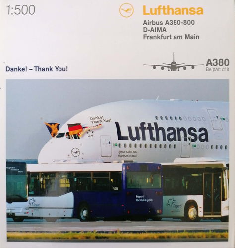 Herpa Wings Lufthansa - FRANKFURT AM MAIN -  A380-841 - D-AIMA - 516242