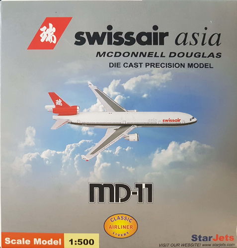 StarJets Swissair Asia MD-11 1:500 - SJSWR045A