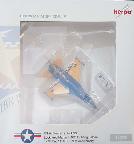 Herpa Wings United States Air Force F-16 Falcon 1:200 - 555043