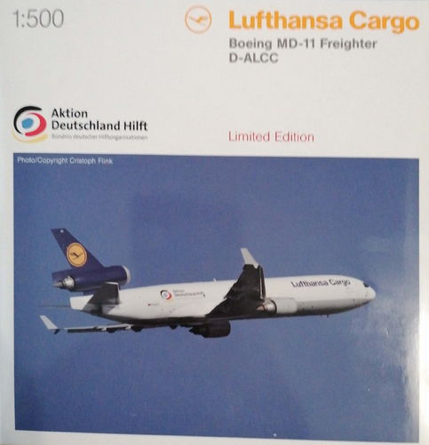 Herpa Wings Lufthansa Cargo - McDonnell Douglas MD-11F Ltd Edition - D-ALCC - 526104