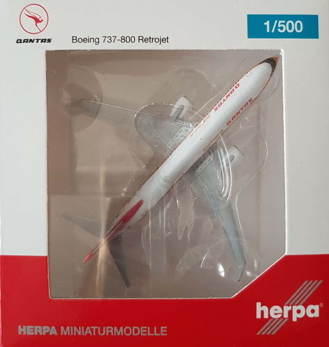 Herpa Wings Qantas Airways B 737-838WL - VH-XZP - 1:500 - 527637