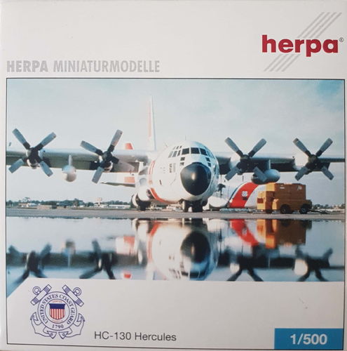 Herpa Wings United States Coast Guard C-130H Hercules 1:500 - 514767