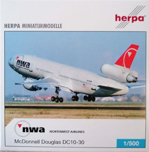 Herpa Wings Northwest Airlines - McDonnell Douglas DC-10-30ER - N239NW - 514774