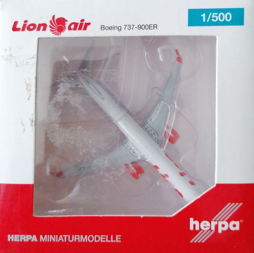 Herpa Wings Lion Air - Boeing B 737-9GPERWL - PK-LJT - 527996