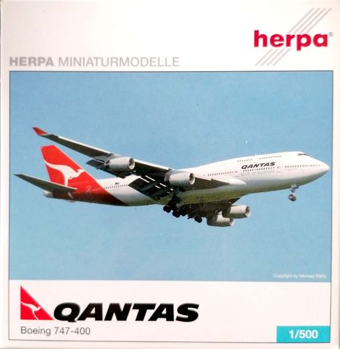 Herpa Wings Qantas Airways - Boeing B 747-438 - VH-OJJ - 500609