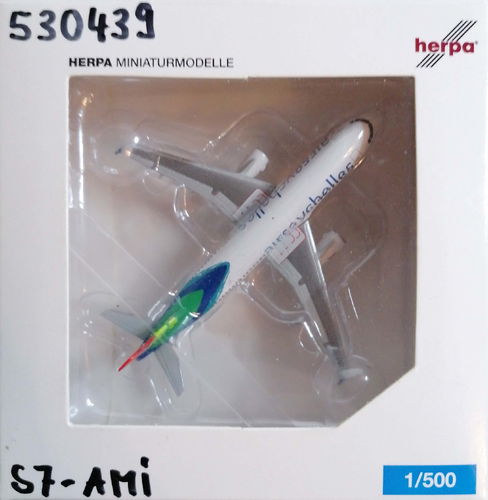 Herpa Wings Air Seychelles - Airbus Industries A320-232 - 1:500 - S7-AMI - 530439