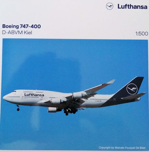 Herpa Wings Lufthansa - Boeing B 747-430 - D-ABVM - KIEL - 532761