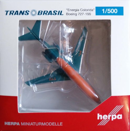 Herpa Wings TransBrasil - Boeing B 727-027C - PT-TYU - 1:500 - 531115