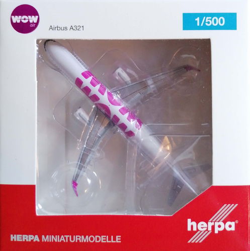 Herpa Wings Wow Air - Airbus Industries A321-211WL - TF-DAD - 531870