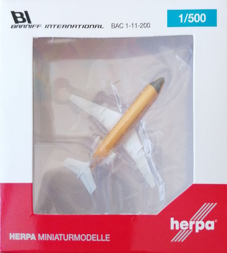 Herpa Wings Braniff International - British Aerospace Company 111-203AE - N1550 - 1:500 - 533003