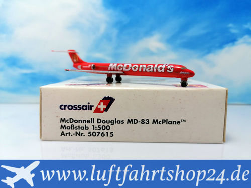 Herpa Wings Crossair MD-83 1:500 - 507615