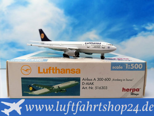 Herpa Wings Lufthansa - Airbus Industries A300B4-603 - D-AIAK - 516303