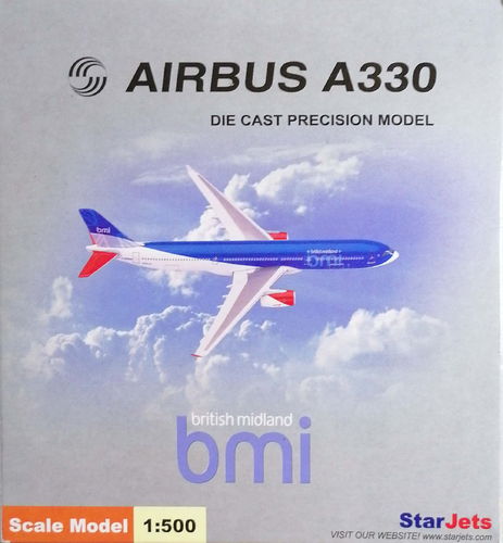 StarJets bmi British Midland - Airbus Industries A330-243 - G-WWBM - 1:500 - SJBMI135A