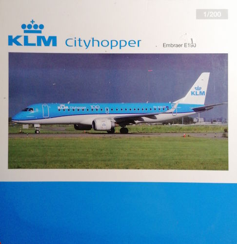 Herpa Wings KLM Royal Dutch Airlines - Embraer ERJ-190STD - PH-EZA 1:200 - 557580-001
