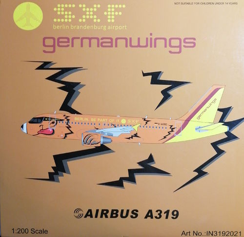 Inflight200 - A319 Germanwings „Berlin Brandenburg Airport“ D-AKNO Inflight IN3192021 1:200