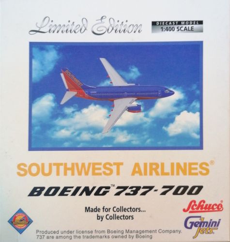 ✈✈✈ Gemini Jets Schuco 1:400 Southwest Airlines - Boeing B 737-7H4 - N795SW - 3557377 ✈✈✈