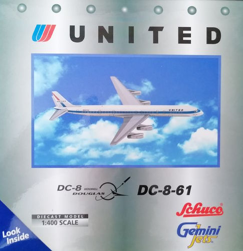 ✈✈✈ Gemini Jets United Airlines - Douglas DC-8-61 - N8073U 1:400 - 3557427 ✈✈✈